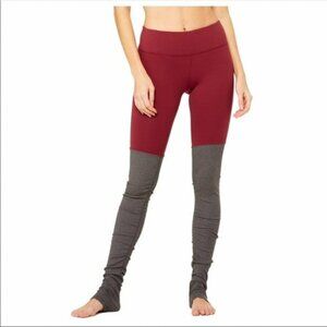 ALO Yoga Goddess Legging Size Small Burgundy Color